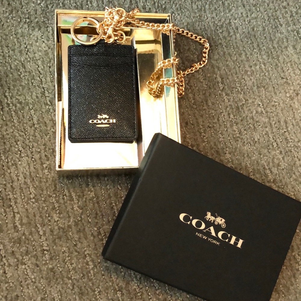 Brand new Coach lanyard set